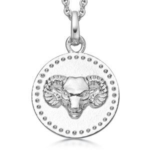 Sterling Silber Widder Halskette
