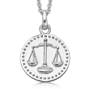 Sterling Silver Libra Necklace