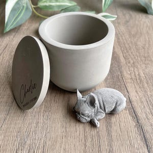 Personalised Concrete French bulldog Urn: Pet Memorial image 7
