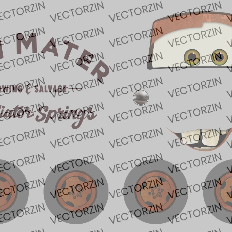 Tow Mater Eyes Svg Etsy