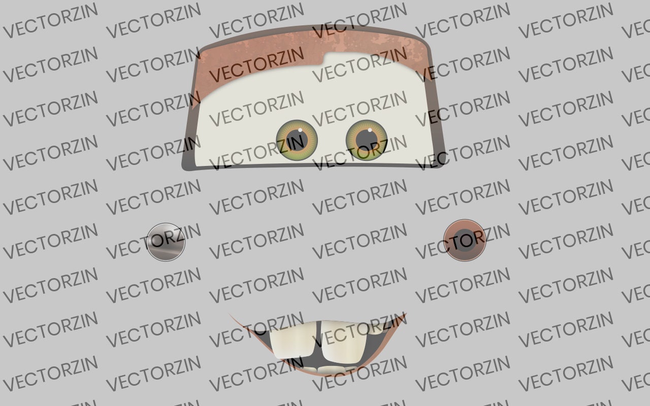 Coches Tow Mater Vector Digital Decals Clipart Eps Jpg Png Pdf Etsy