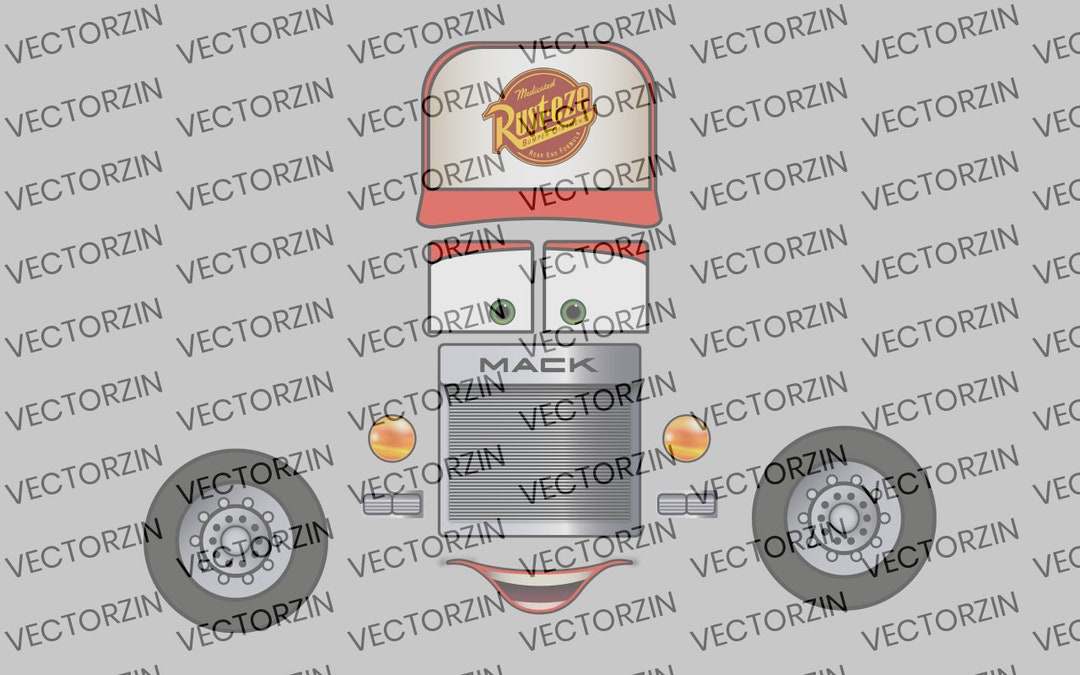Coches Mack Truck Vector Digital Decals Clipart Eps Jpg Png Pdf
