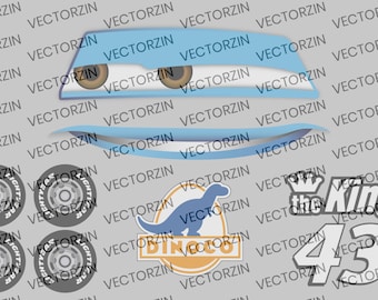 Coches El Rey Vector Calcomanías Digitales Clipart Eps Jpg Png Pdf