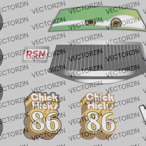 Coches Chick Hicks Vector Digitale Decals Clipart Eps Jpg Png Pdf