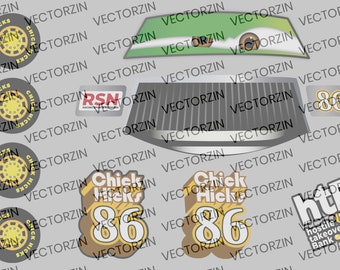 Coches Chick Hicks Vector Digital Decals Clipart Eps Jpg Png Pdf