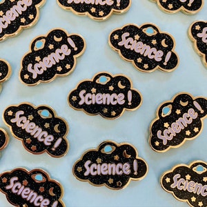 SCIENCE Glitter & Glow-in-the-Dark Enamel Pin image 5