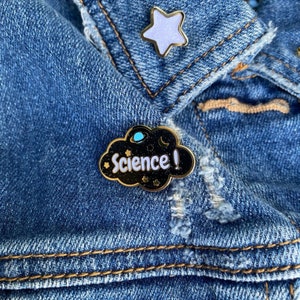 SCIENCE Glitter & Glow-in-the-Dark Enamel Pin image 3