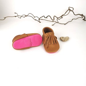 Personalized Baby Leather Slippers – Baby Moccasins with Name – Organic Crawling Shoes Handmade – Leather Slippers with Name – Crawling Shoes Baby