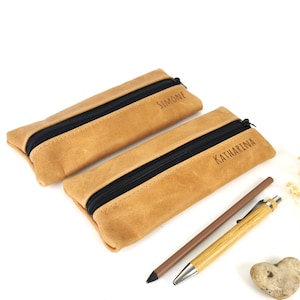 Personalized pencil case, leather case for pens, gift for the teacher, personalized pencil case, small gifts for teachers,