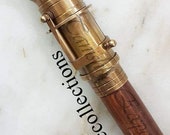 Brass Finish Spy Telescope Handle Walking Stick Vintage