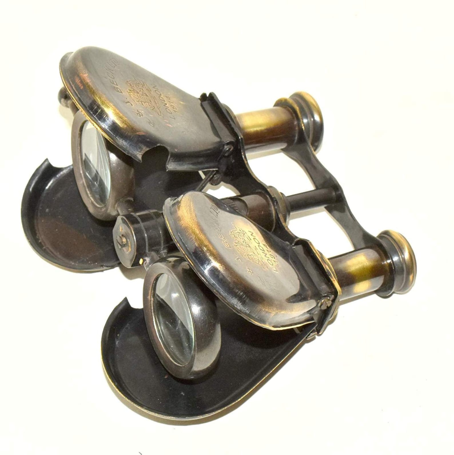 Vintage Brass Binocular Antique Folding Monoculor Nautical Etsy