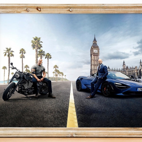 Dwayne and Jason poster, Cars picture, Printable Picture Download Print Digital