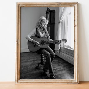 Young Dolly poster, American singer in country music photo, Stars and Celebrities, Printable Picture Download Print Digital
