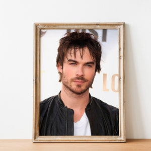 Ian Somerhalder Printable Poster, Damon Salvatore Wall Art Decor, Picture Download Print Digital