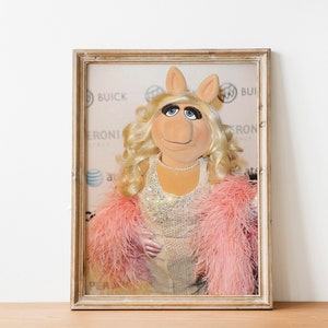 Poster stampabile di Miss Piggy, decorazione da parete, scarica la stampa