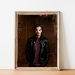 Damon Salvatore Printable Poster, TVD wall art decor, Picture Download Print Digital