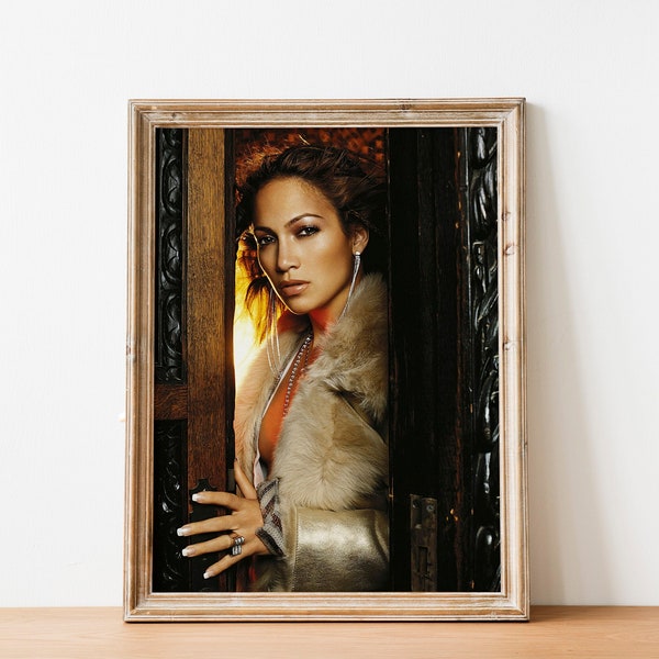 Jennifer Poster, J.Lo portrait, Printable Picture Download Print Digital