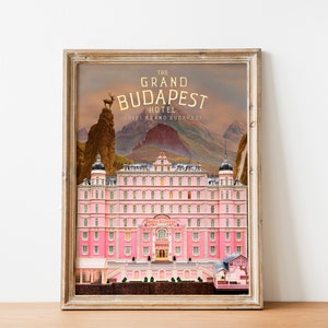 Póster de El Gran Hotel Budapest, imagen imprimible, descarga, impresión digital