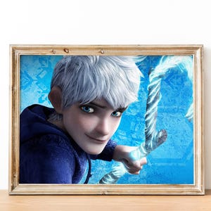 Jack Frost Printable Poster, Rise of the guardians picture, Wall Art Prints, Home Office Decor, Gift for fan, Digital Download