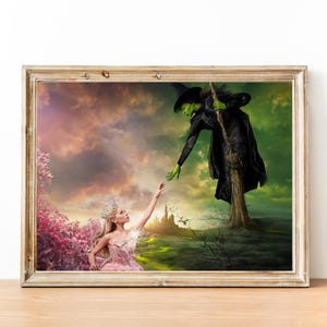 Pôster imprimível Wicked, presente para fãs de cinema, arte de parede, download instantâneo, impressão de decoração para casa, decoração de dormitório