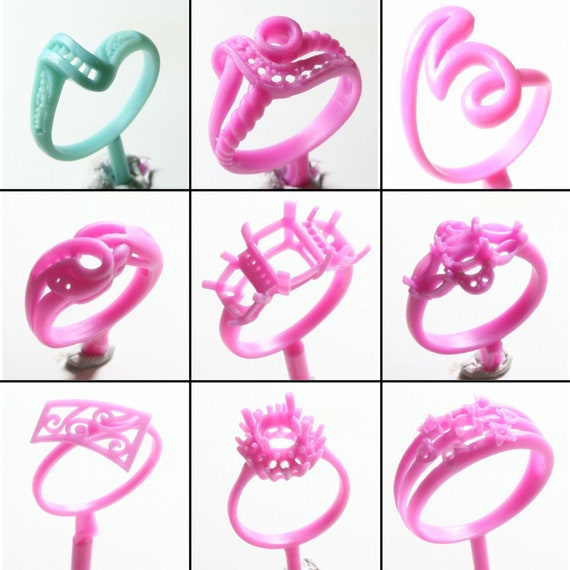 9PC Lost Wax Casting Supplies Ring Molds Patterns Jewelry Etsy Australia