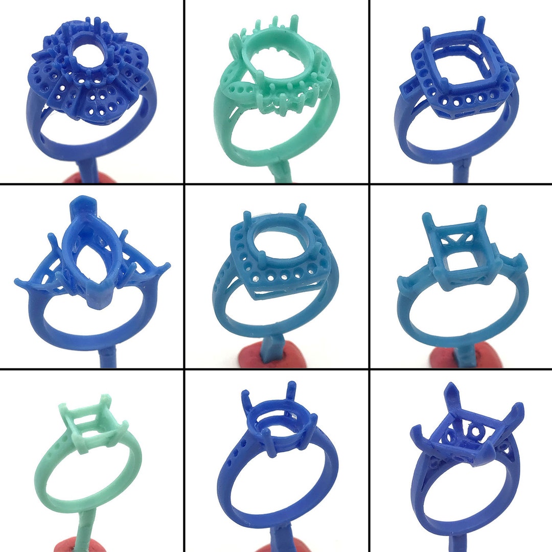 9PC Lost Wax Casting Supplies Ring Molds Patterns Jewelry Etsy