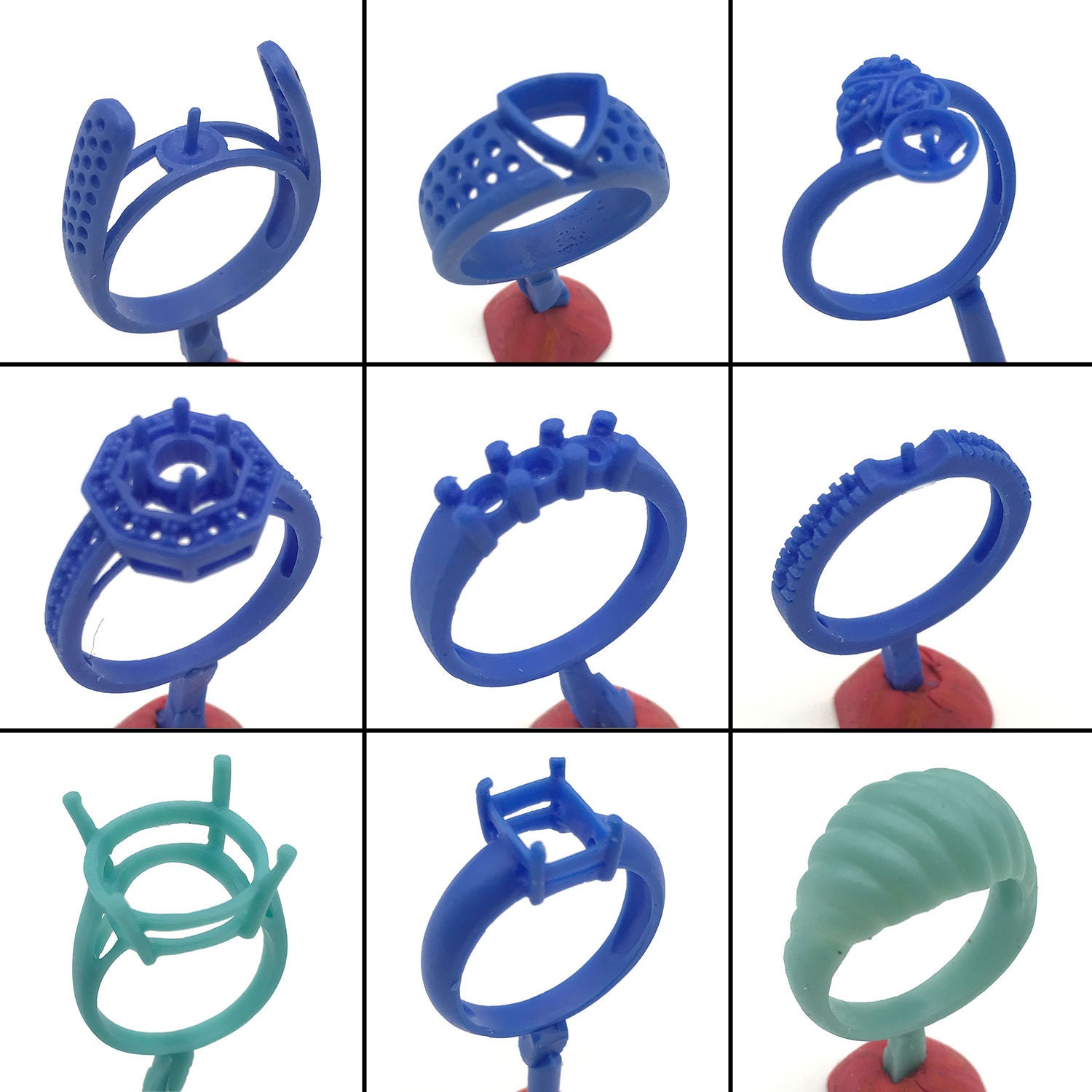 Ring Lost Wax Casting Jewelry Molds 9PC Set Shell and Etsy