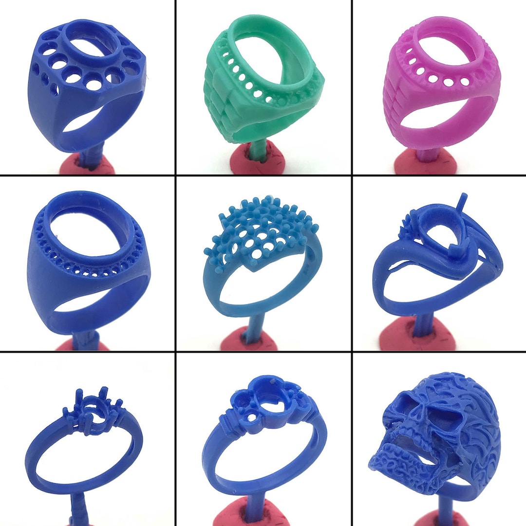 9PC Lost Wax Cast Ring Molds Wax Patterns WRB153 Jewelry Etsy Australia