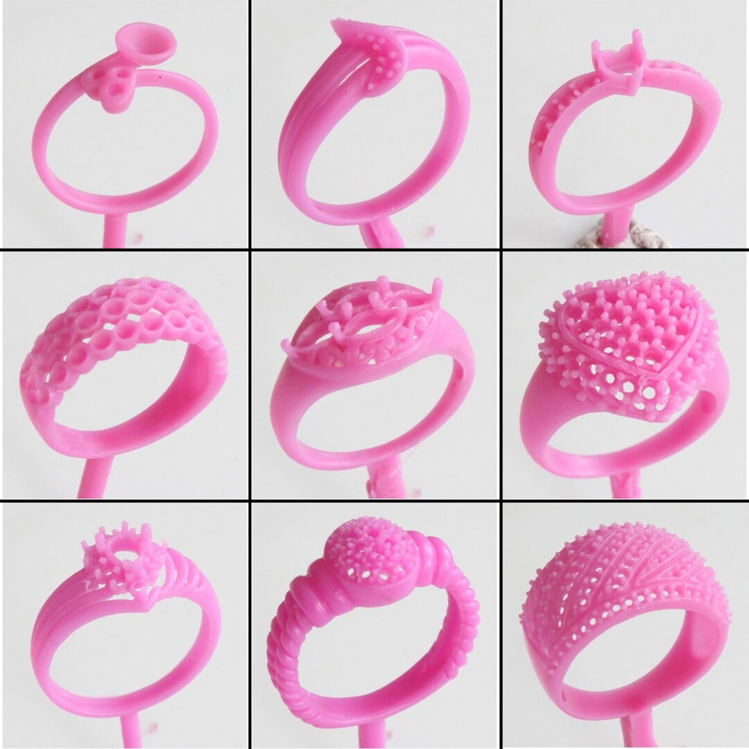 9PC Lost Wax Casting Supplies Ring Molds Patterns Jewelry Making