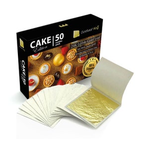 10 PCS Edible Gold Leaf REAL .999 24K Sheets Foil Cake Baking