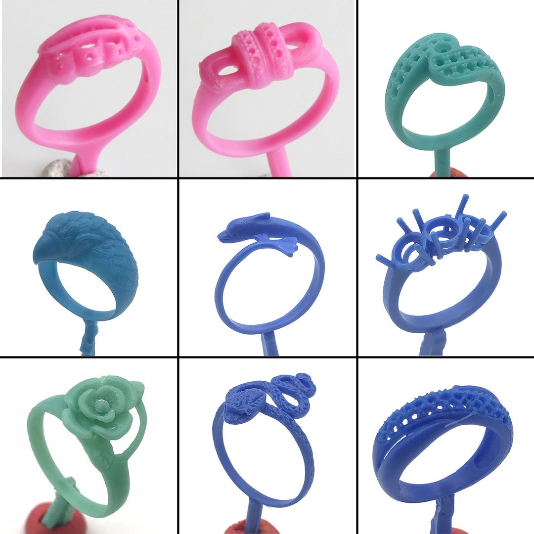 9PC Lost Wax Casting Ring Molds Patterns Jewelry Making Molding WRB133