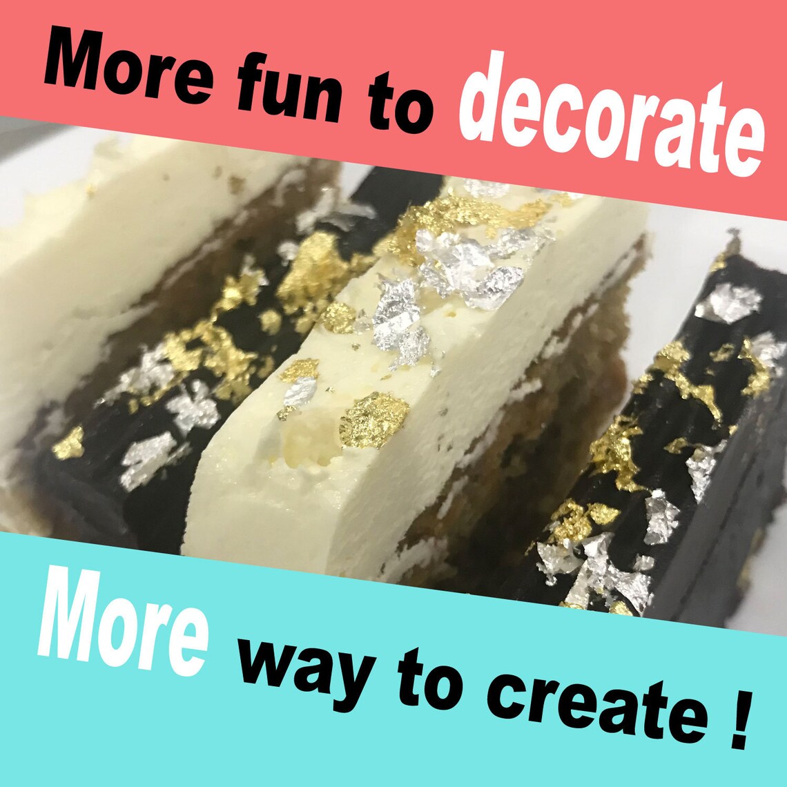 24K Edible Gold Flakes Mixed With Edible Silver Flakes 120mg Etsy