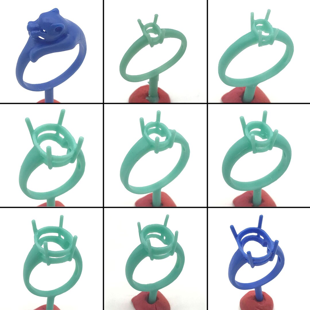 Ring Lost Wax Casting Jewelry Molds 9PC Set WRB142 Jewelry Etsy