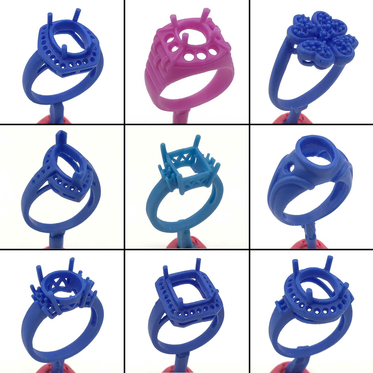 9PC Lost Wax Cast Ring Molds Wax Patterns WRB152 Jewelry Etsy