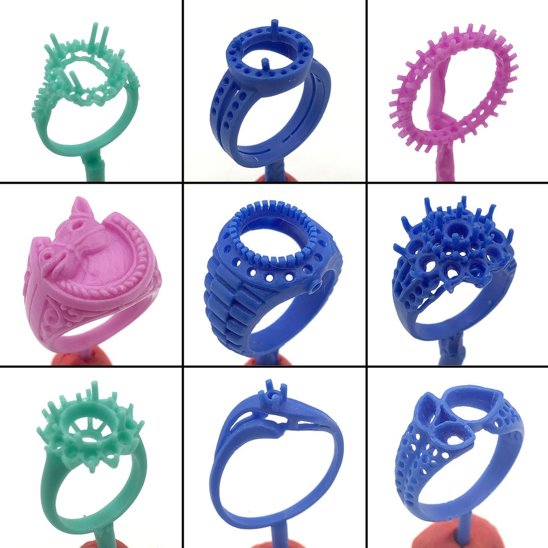 Ring Lost Wax Casting Jewelry Molds 9PC Set Horse and Gears Etsy