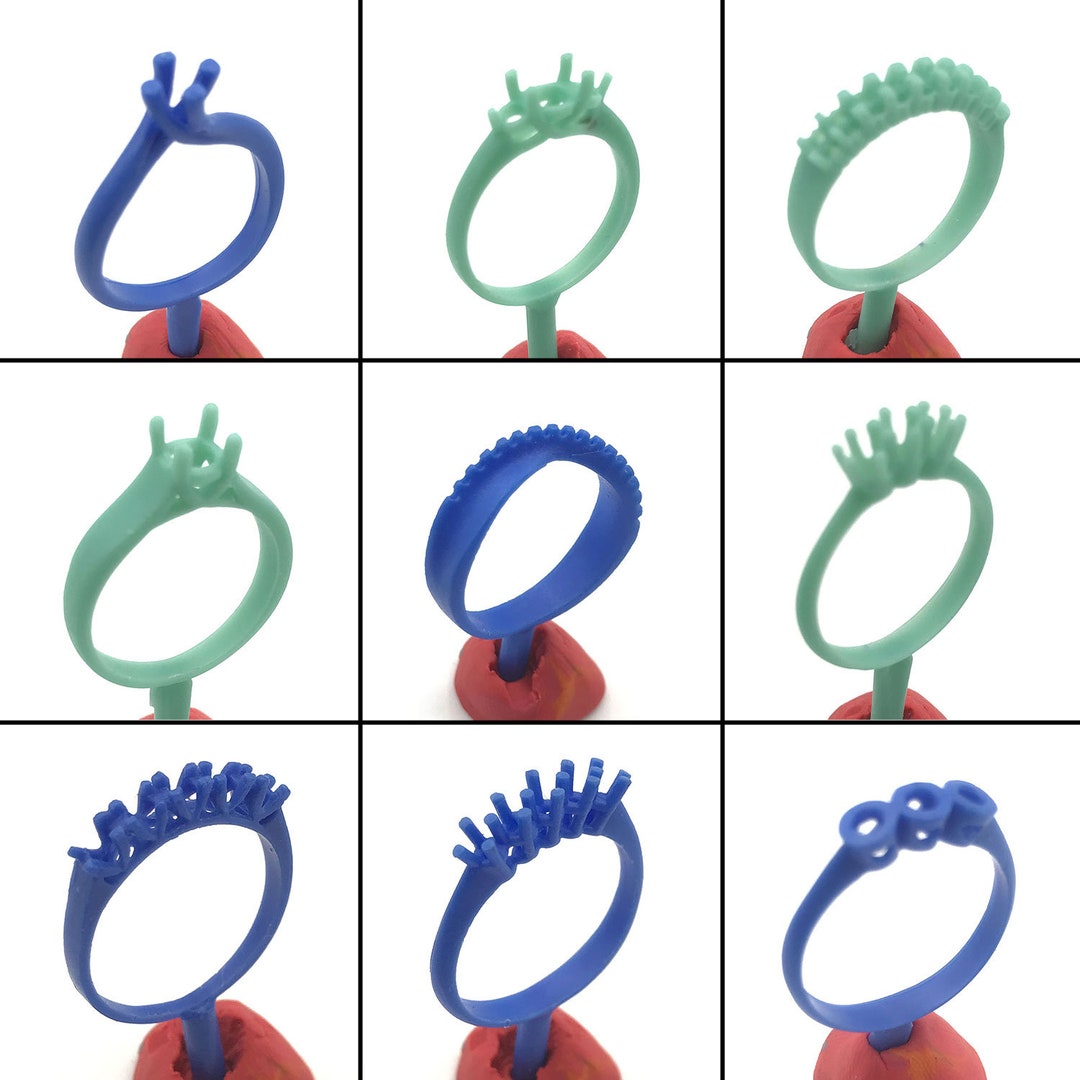 9PC Lost Wax Casting Supplies Ring Molds Patterns Jewelry Etsy