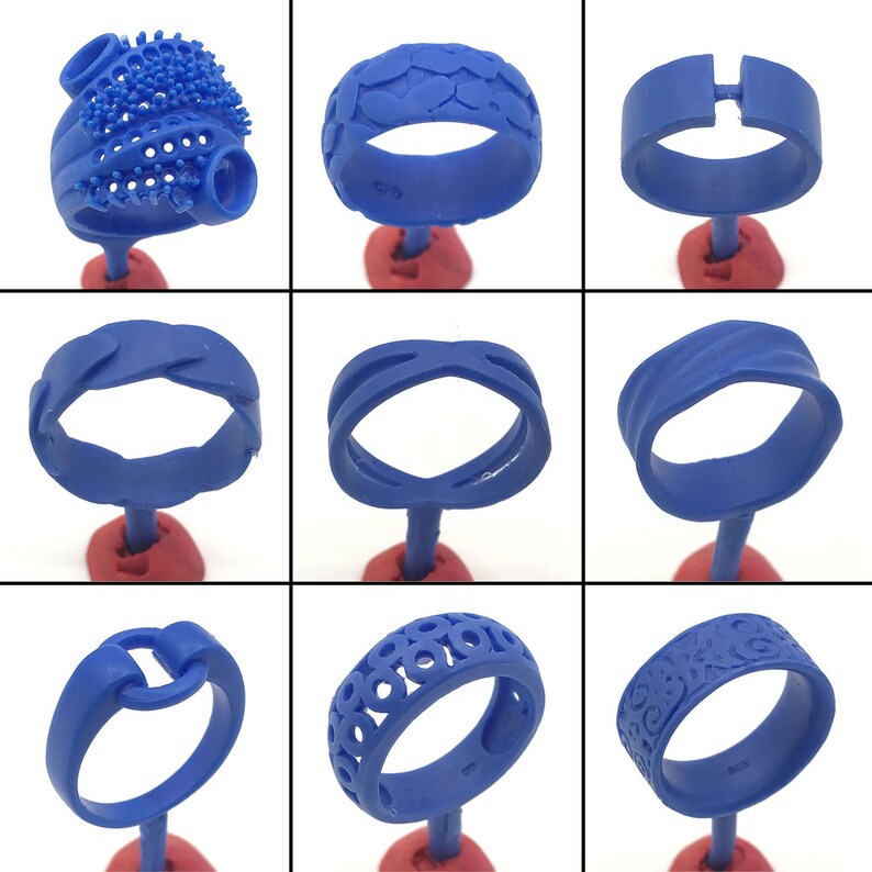 9PC Set Ring Lost Wax Casting Jewelry Molds Chain of Life Patterns Mold