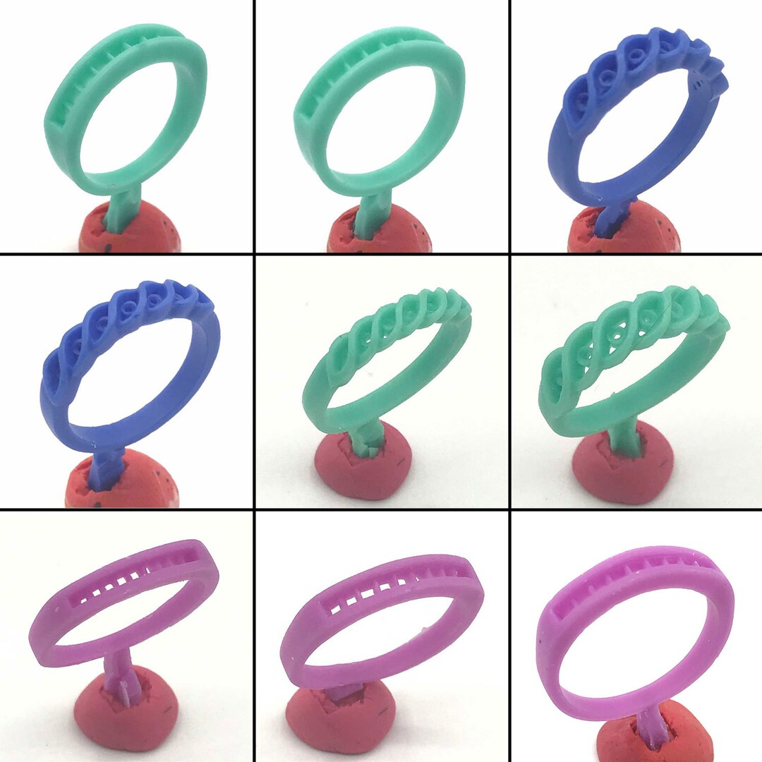 9PC Set Ring Wax Casting Round Ivy Wax Patterns Molds Lost Wax Casting