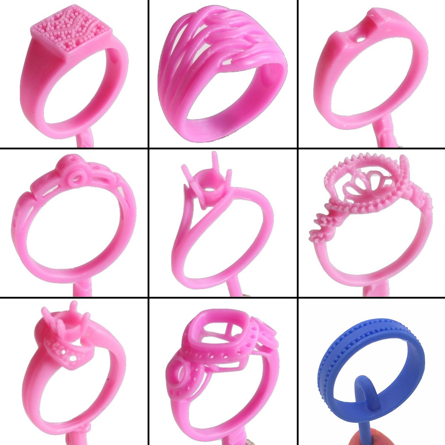 9PC Lost Wax Casting Supplies Ring Molds Patterns Jewelry Making