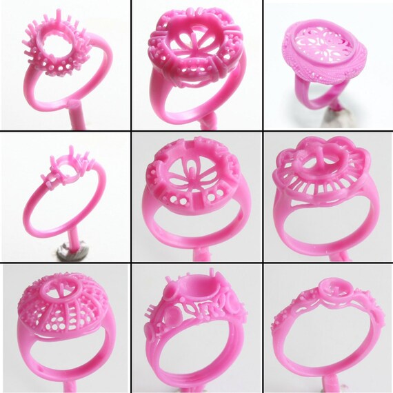 9PC Lost Wax Casting Supplies Ring Molds Patterns Jewelry Etsy