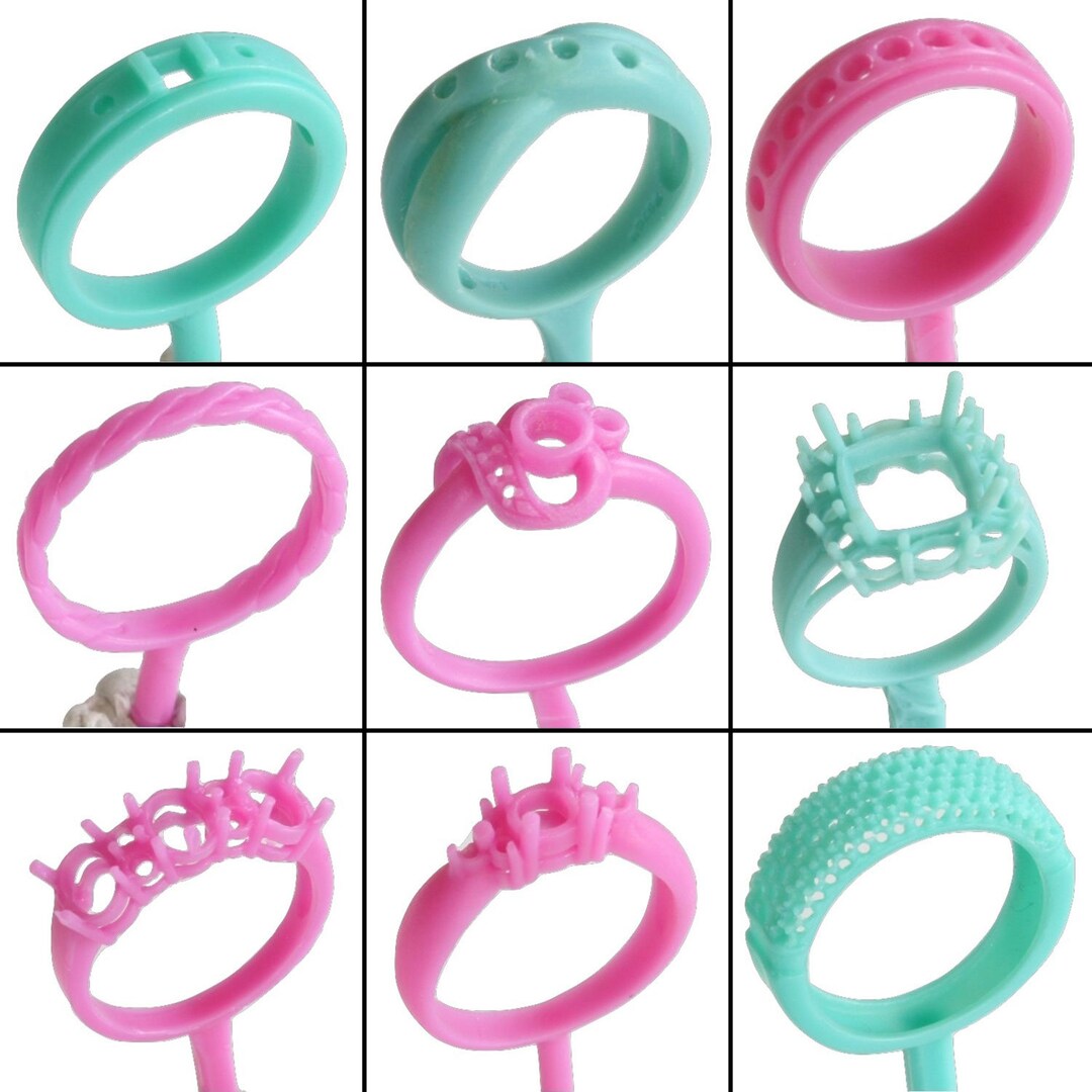 9PC Lost Wax Casting Supplies Ring Molds Patterns Jewelry Making