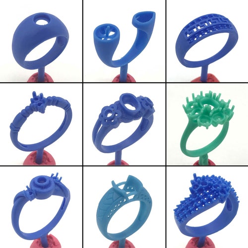 9PC Lost Wax Casting Ring Molds Patterns WRB144 Takrut Etsy