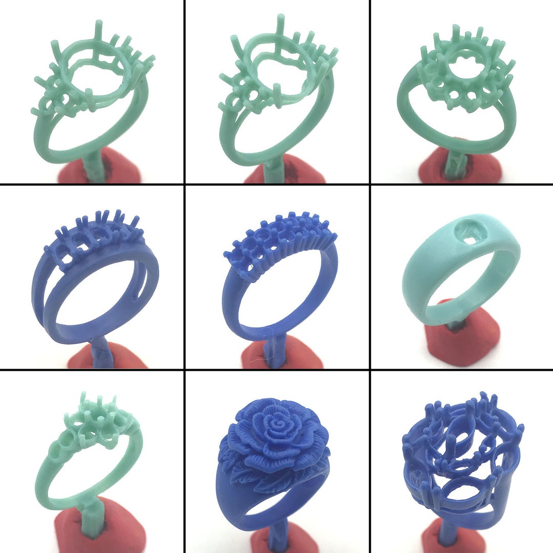 9PC Lost Wax Casting Ring Molds Patterns for Jeweler Artisan Etsy