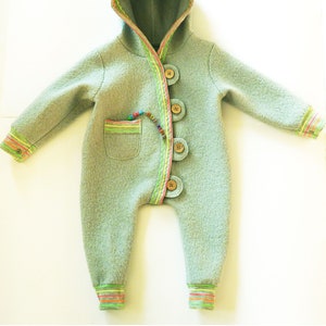 Kleinkind Overall, Walk - Wolle, Walkloden, 100% Schurwolle, warm, atmungsaktiv