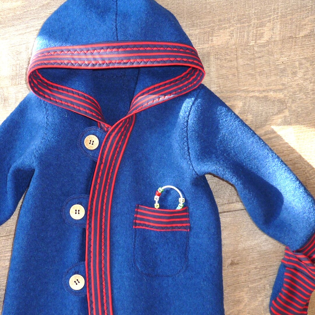 Kleinkind Overall, Walk Wolle, Walkloden, 100% Schurwolle, Warm