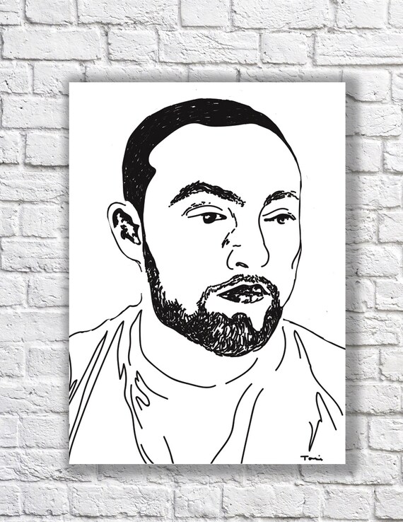 Mac Miller Illustration Etsy