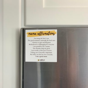 Mama Affirmation Magnet  |  Gift for Mom  |  Thoughtful Mom Gift  |  New Mom Gift