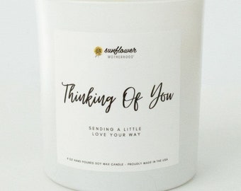 Thinking Of You Candle | Uplifting Candle for Mom | Thoughtful Gift For Mom Friend