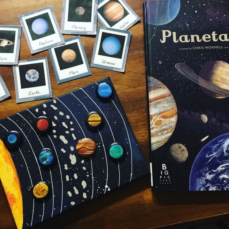 Solar System play set story stones Space toy Story Etsy