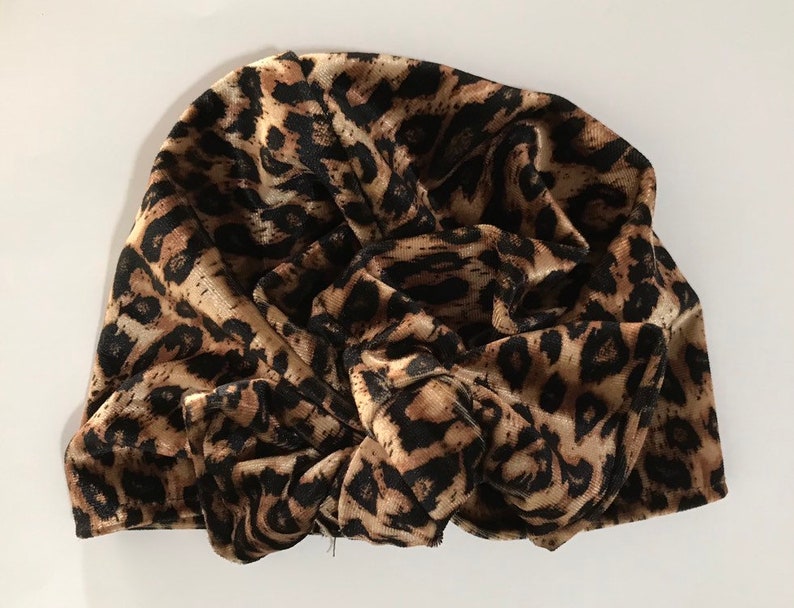 leopard baby turban